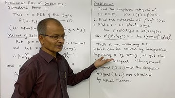 Nonlinear PDE of order one: Standard form 3: Method of solution and problems. Lect. # 9.