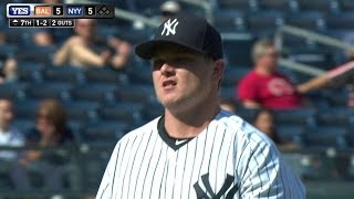 BAL@NYY: Wilson fans Jones to end the frame