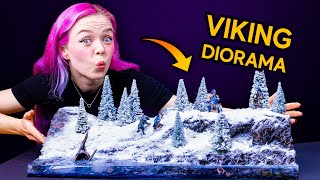 I Made a FROZEN Resin River Viking Diorama!