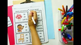 Digraph Worksheets Identify & Encircle for Kindergarten–2nd Grade  Phonics Printables