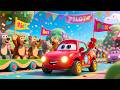 Vroom Vroom Car Journey 🚗🌈 | Car Song for Kids | Fun Learning Adventure