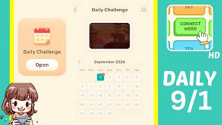 Connect Word Daily Challenge September 1 2026 Answers Walkthrough