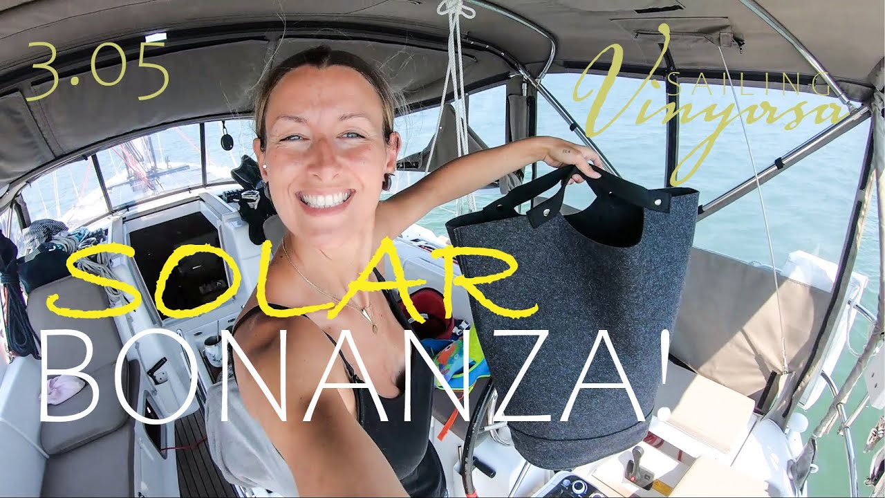 SAILBOAT SOLAR UPGRADE - new portable washing machine! [3.05] | SAILING Vinyasa's BOAT LIFE (Ep. 41)