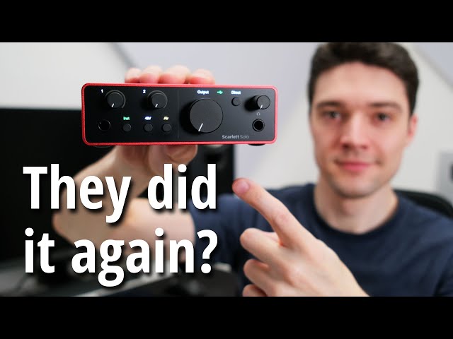 Focusrite Scarlett Solo 4th Gen – USB Audio Interface Review (Air Mode Audio Samples) class=