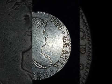 8 Reales Ferdin VII 1820 | Mexico