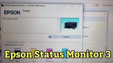 How to check epson status moniter 3