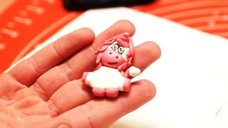 We sculpt a cartoon cow from polymer clay. Detailed tutorial for beginners.