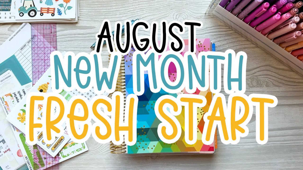 Plan With Me for August | Let’s Get It Together! | HanCanPlan Stickers