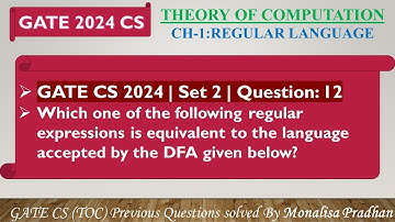 GATE CS 2024 | Set 2 | Question: 12 Which one of the following regular expressions is equivalent to