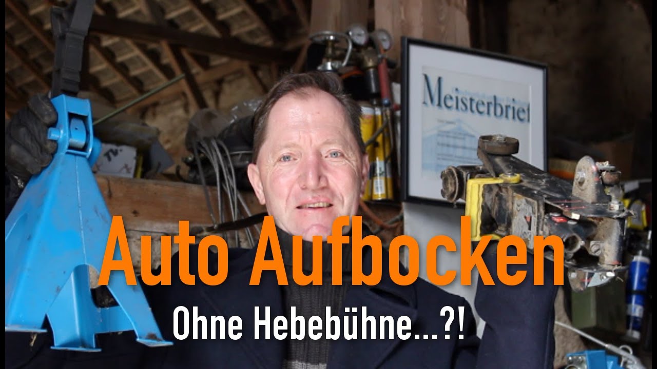 Auto Aufbocken - Ohne Hebebühne...?! Erklärt vom Kfz ...