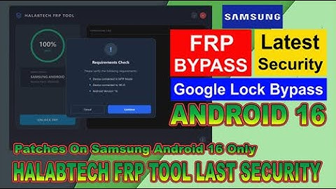 BOOMM..!!  New Samsung Android 16 HalabTech FRP Tool  2024-2025 | Solution For Samsung Android 16