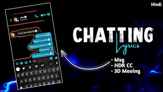 New Advanced Chatting lyrics status video tutorial🔥 | technicalmahatma #Xml