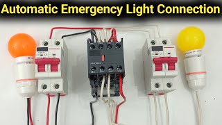 Automatic Emergency Light Wiring | Automatic Changeover Connection Diagram @WondershareEdrawsoft