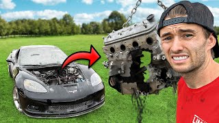 I Bought a TOTALED Corvette to Rebuild it! pt2
