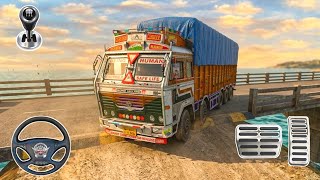 💥Indian Ashok Leyland 18 Wheeler Truck Extreme Offroading on Speed Breaker Map | BUSSID😱 screenshot 4