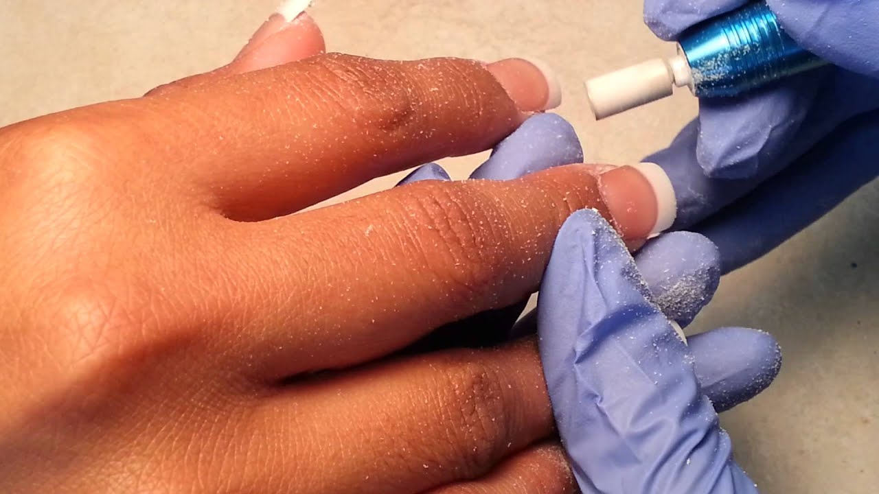 Pretty Clear Acrylic Nail Full Set White Tips. YouTube