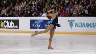 Finlandia Trophy 2012 Espoo 7.10.2012 Ladies Free Skating Mirai Nagasu USA