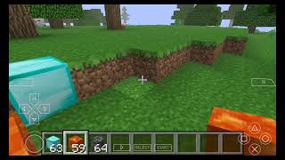 geamplay Minecraft the PPSSPP on android