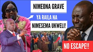 KWISHA! IDA'S SHOCKING WELCOME TO GACHAGUA AT RAILA'S GRAVE SHOCKS KENYA - WHAT HE TOLD HER WILL IS