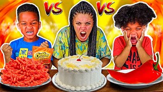 SWEET VS SPICY FOOD CHALLENGE WITH THE PRINCE FAMILY!!