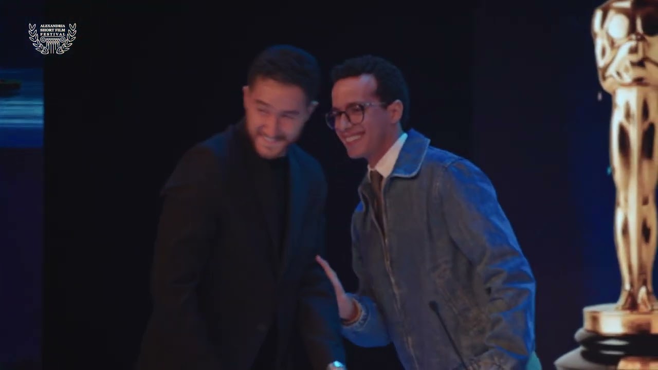 تكريم الفنان احمد مالك فى افتتاح مهرجان الاسكندرية للفيلم القصير الدورة الحادية عشر