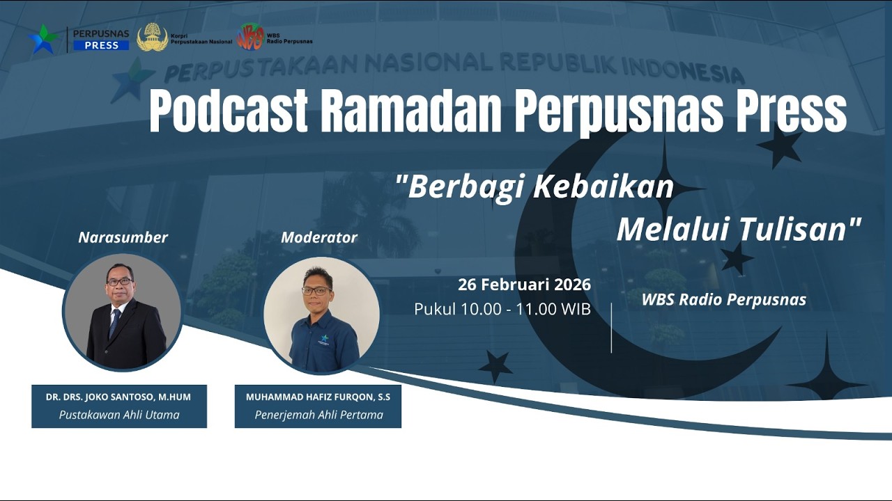 Berbagi Kebaikan Melalui Tulisan bersama Dr. Drs. Joko Santoso, M.Hum