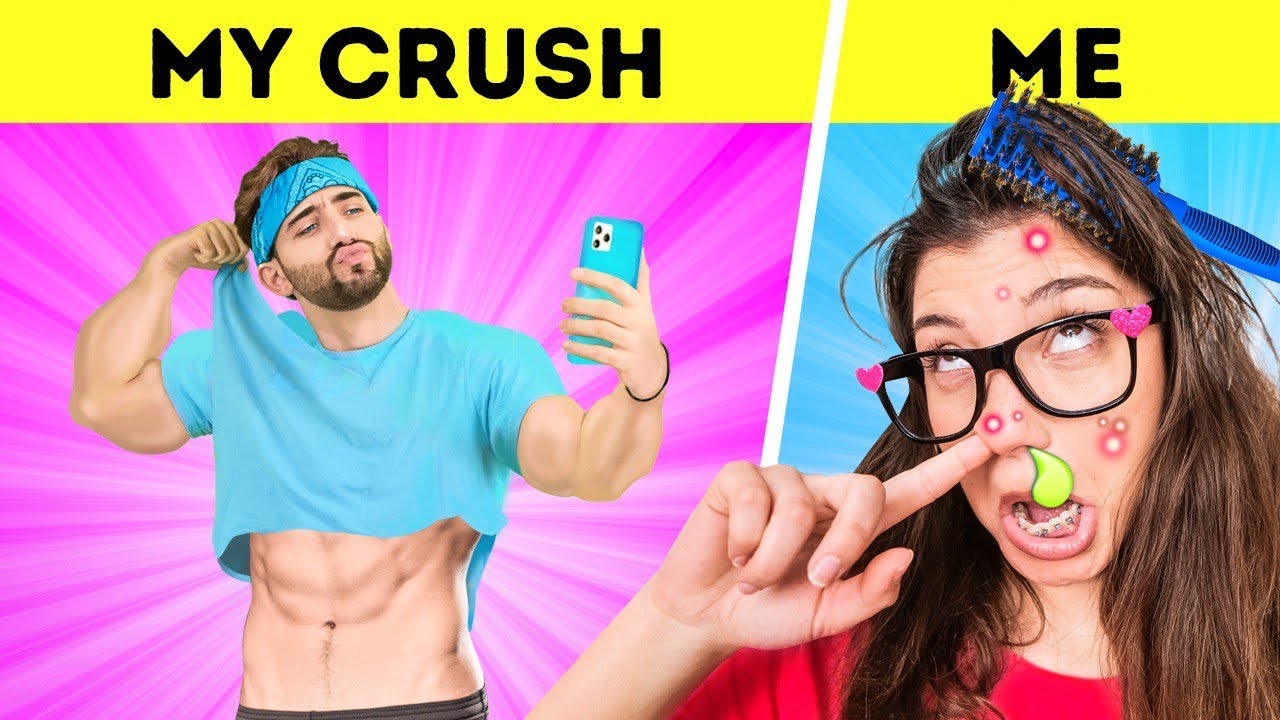WHAT HAPPENS WHEN YOU CRUSHED || Funny Relatable situations, couple moments by Bla Bla Jam
