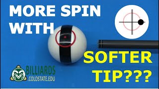 Can a SOFTER TIP Put MORE SPIN on the Ball? -- MYTHBUSTING Answers screenshot 5