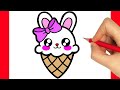 Como dibujar un helado kawaii - dibujos kawaii