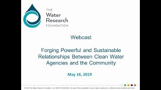 Forging Powerful and Sustainable Relationships Between Clean Water Agencies and the Community