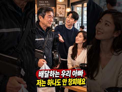여자친구 앞에서 배달하는 아버지를 본 아들의 한마디#감동사연 #아버지 #아들 #가족이야기 #부모자식 #인생사연 #시니어사연 #감동쇼츠 thumbnail