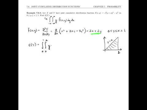Multivariable Calculus and Probability 7.8 Joint Cumulative Distribution Functions (5 of 5)