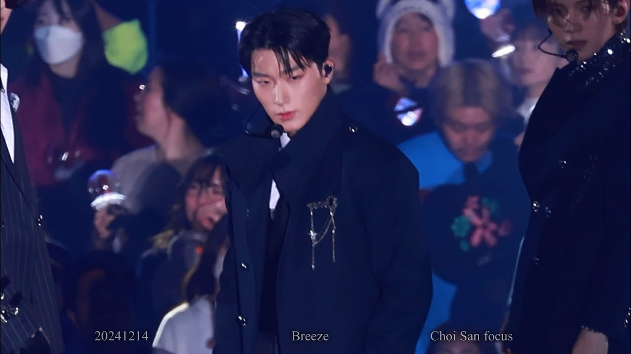 241214[4k] MUSIC BANK GLOBAL FESTIVAL in JAPAN-Intro+work+Ice On My Teeth에이티즈 최산 직캠 choi san fan cam