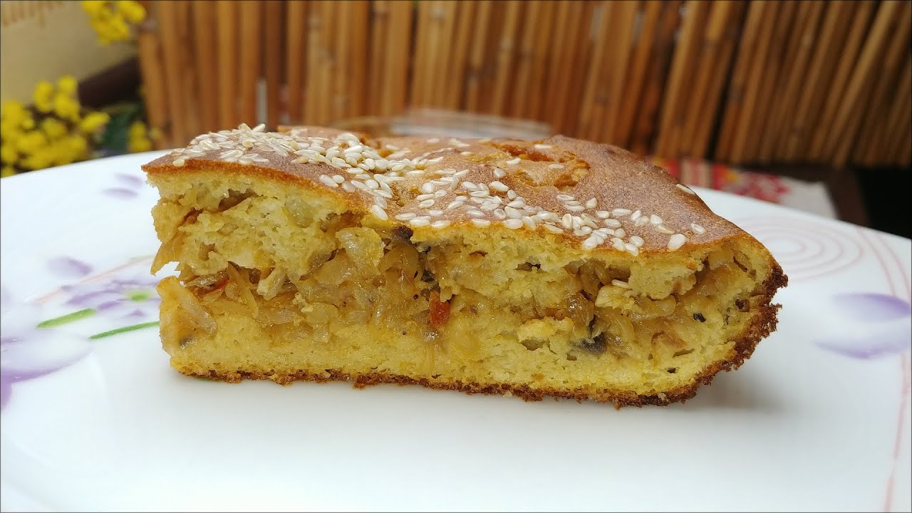 Заливной пирог на цельнозерновой муке — полезно, просто и невероятно вкусно!