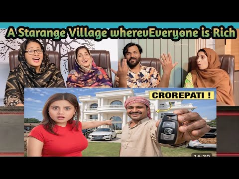 Reaction: I Explore a Village Where Everyone is Rich 🤑 || Pakistani Reaction 