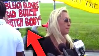 Protestors Humiliate MTG At Her Own Mini-MAGA Rally