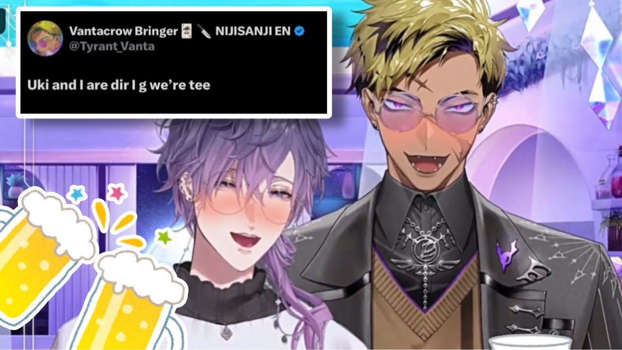 Uki And Vanta Drink Together (chaotic) [NIJISANJI EN CLIP]