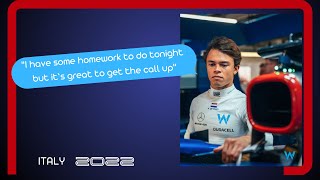 What Nyck De Vries said after his first F1 Qualifying Session - Italian GP 2022
