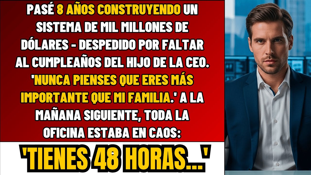 Hijo De CEO Me DESPIDIÓ Porque Falté A Su Cumpleaños- Ahora Soy Dueño De Un Contrato De MIL MILLONES