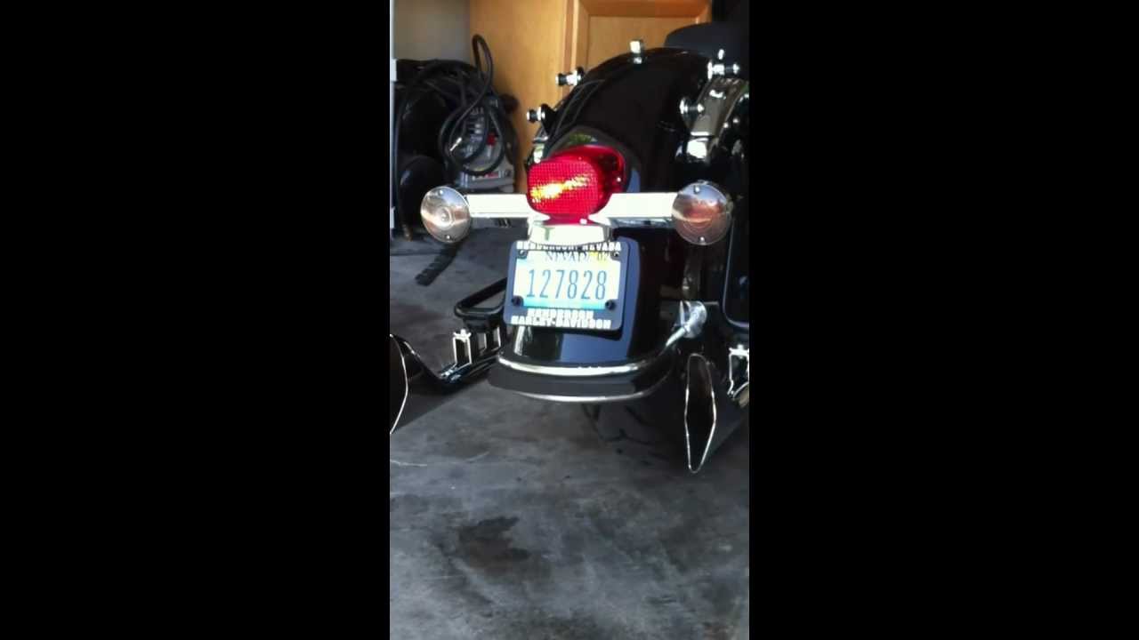 Road King with straight pipe Fishtails YouTube