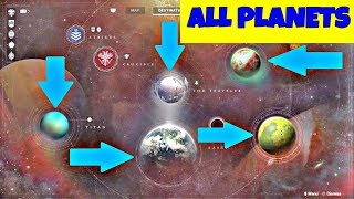 DESTINY 2 -- ALL PLANETS - EARTH, TITAN, NESSUS, TRAVELER and IO ..!!!! (Destiny 2 Gameplay)