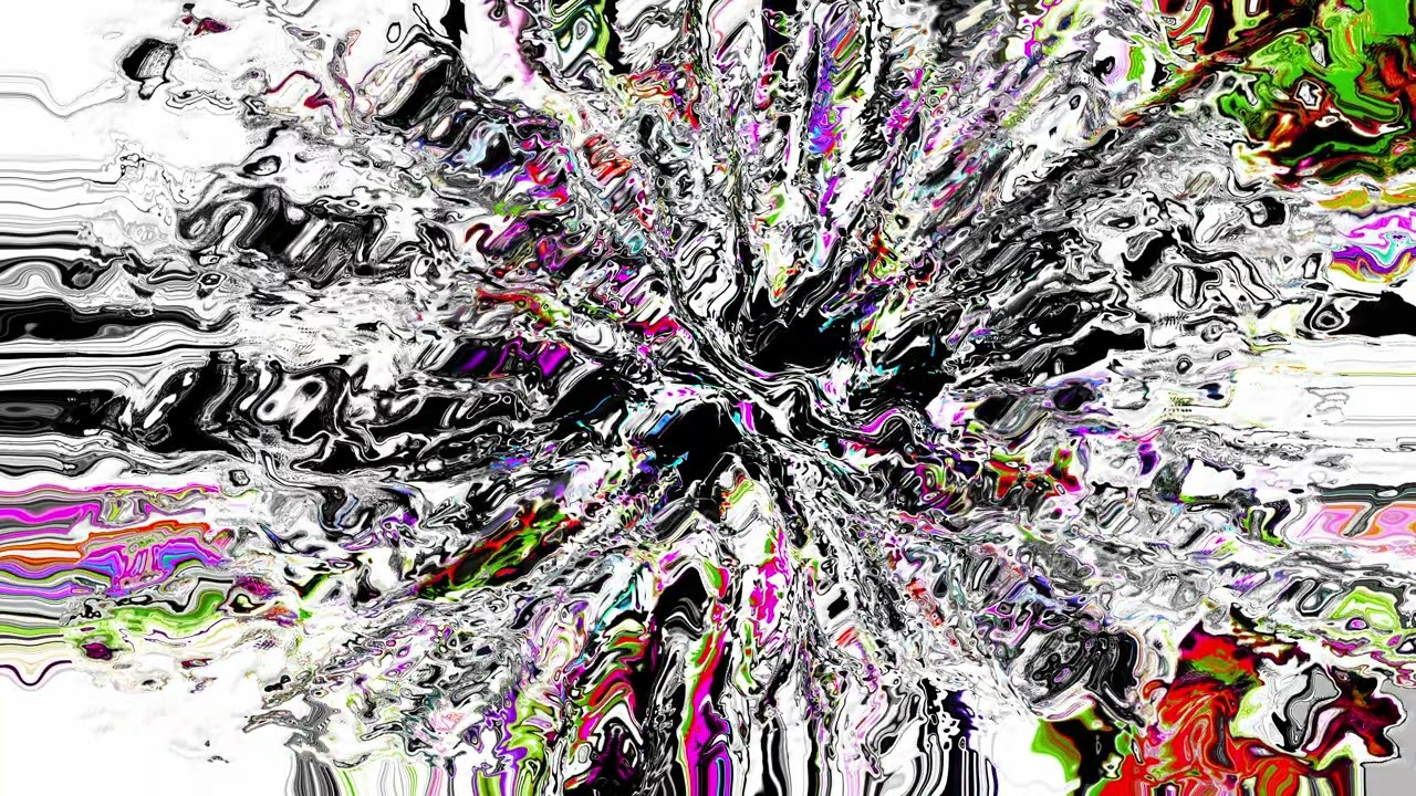 4K Glitch Aesthetic Screensaver | 2 Hours of Surreal Color Breakdown Background Video