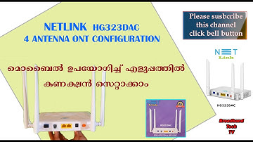NETLINK 4 ANTENNA ONT UNBOXING AND CONFIGURATION