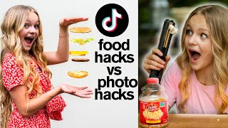 Viral TikTok PHOTO HACKS vs FOOD HACKS