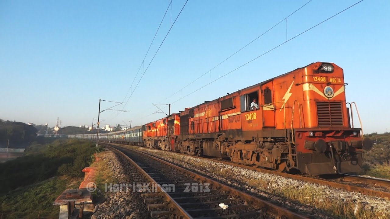 Image result for double headed    trains in INDIA