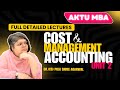 CVP Analysis Part 6 | Cost Volume Profit Analysis | AKTU MBA | Cost &amp; Management Accounting