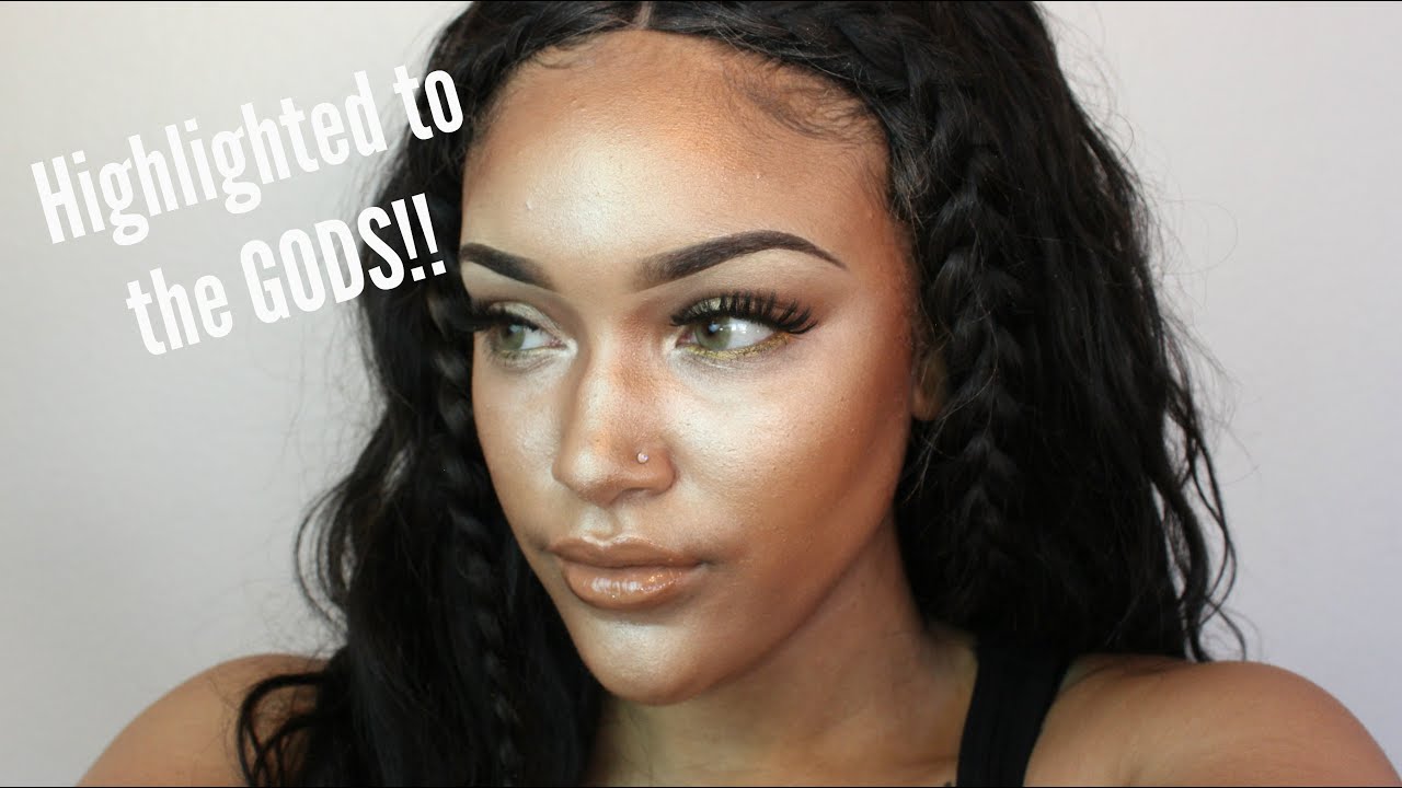 FULL FACE USING ONLY HIGHLIGHTERS CHALLENGE YouTube