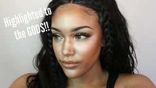 FULL FACE USING ONLY HIGHLIGHTERS CHALLENGE
