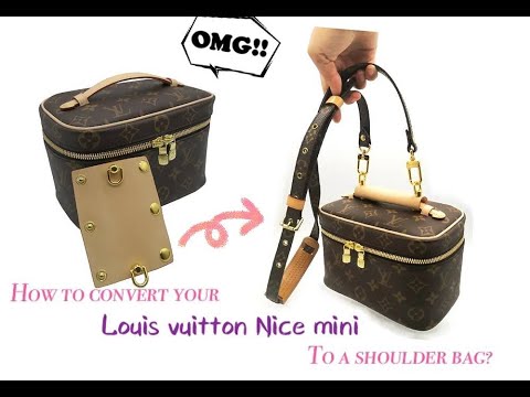 How to convert your Louis Vuitton Nice mini/Nice nano to a shoulder bag?  You need this !!! 