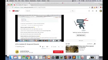 JS for newbies #3: Scope and Closures